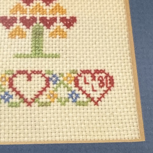 VTG Cross Stitch A True Friend Is The Rarest Of All Blessings Sampler Frame 9x11 - Picture 13 of 13