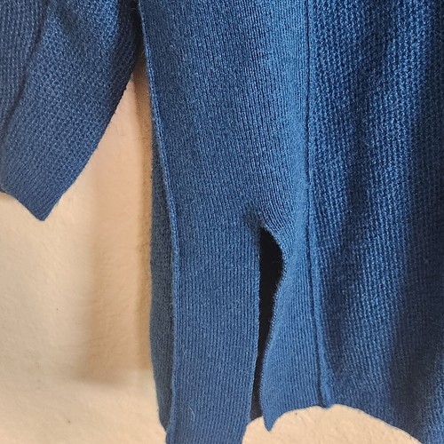 Tunica J. Jill donna XL maglia blu seta misto cotone leggera scollo a V - Foto 6 di 7
