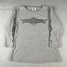 Harley Davidson Women’s Small 3/4 Sleeve Top Madison WI RK Stratman Made In USA