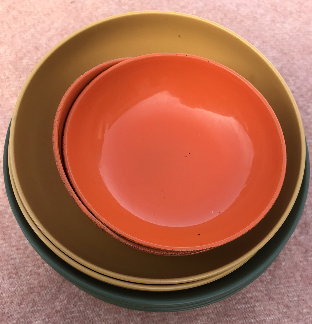 VTG 60s Melamine Melmac Enamel Plastic Berry Cereal Bowl MCM Lot 9