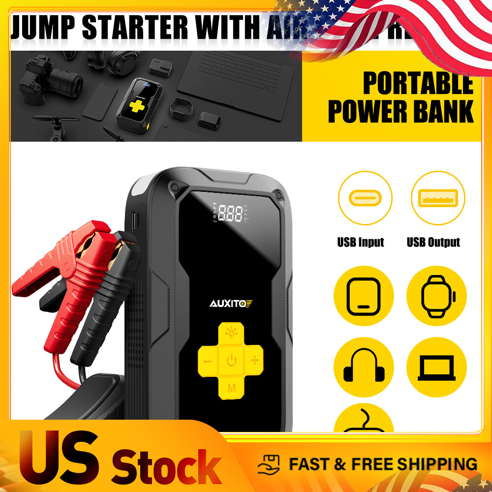 Universal 3500A Car Battery Pack Jump Starter with LCD Display