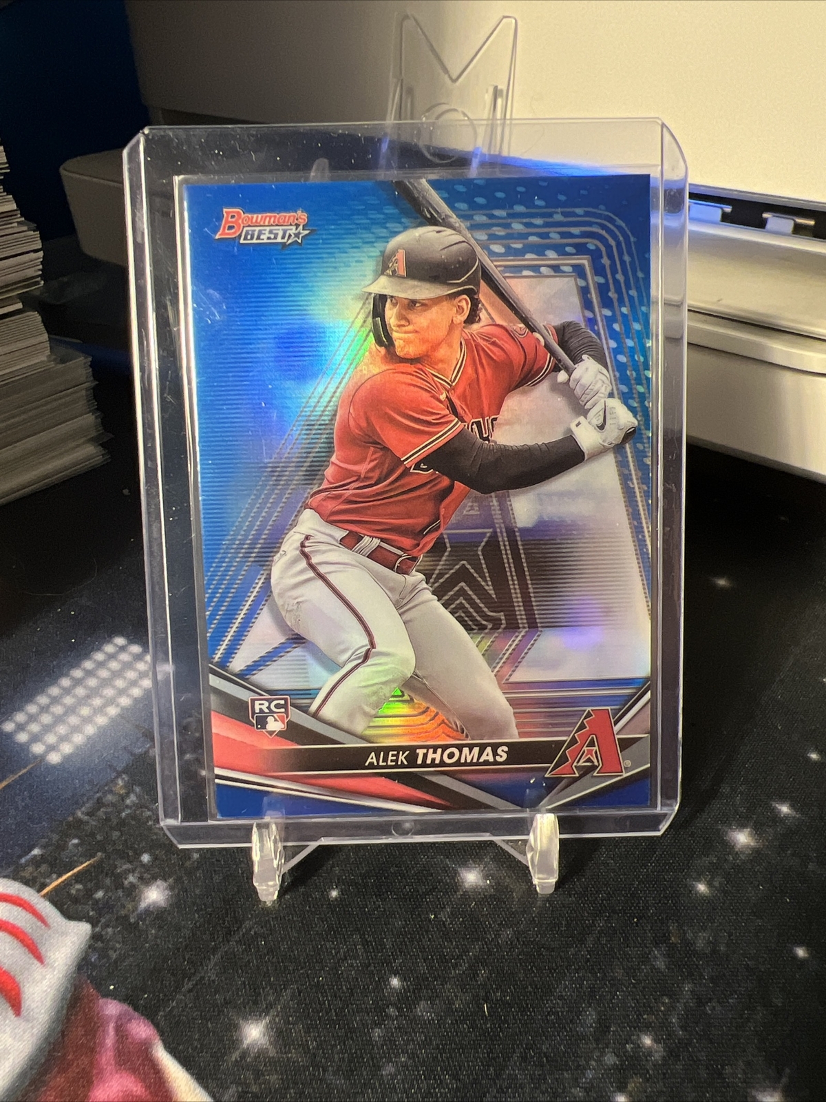 2022 Bowman's Best Alek Thomas #22 Rookie Blue Refractor #d /150 Diamondbacks RC
