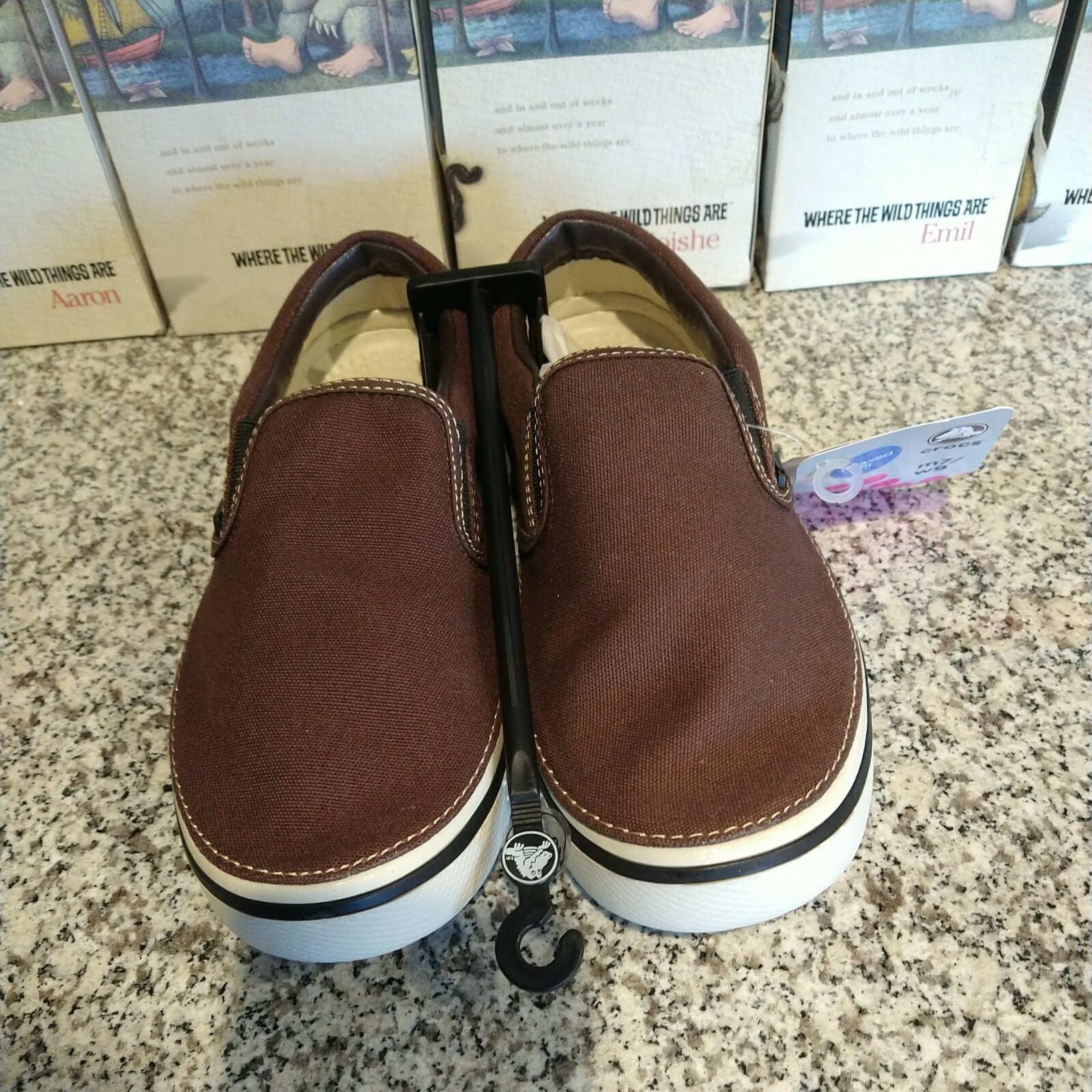 without box Crocs Slip On Canvas Sneaker Comfort Shoes Mens 