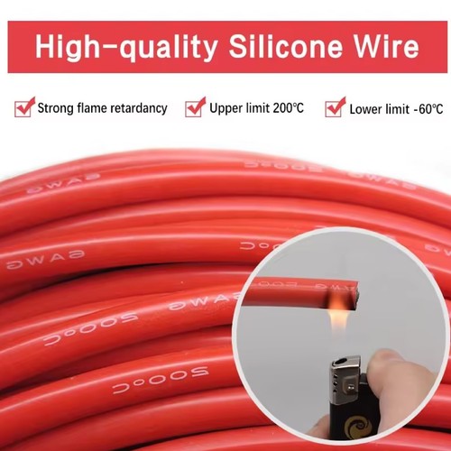 Heat-resistant Soft Silicone Wire Cable 12AWG 14AWG 16AWG RC Airplane Battery - Picture 5 of 10