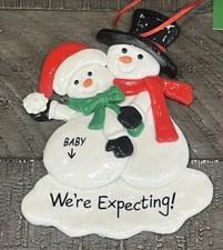 Pregnancy Announcement  WE  RE EXPECTING  Christmas Ornament Personalized