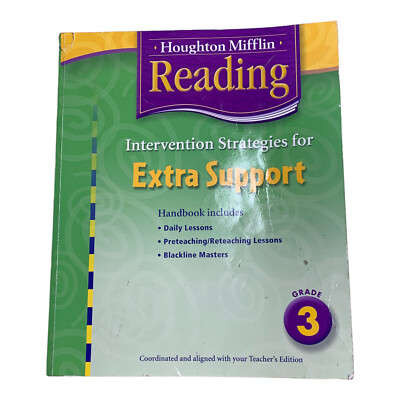 Houghton Mifflin Reading Intervention Strategies Extra Support  3 Teacher #1472