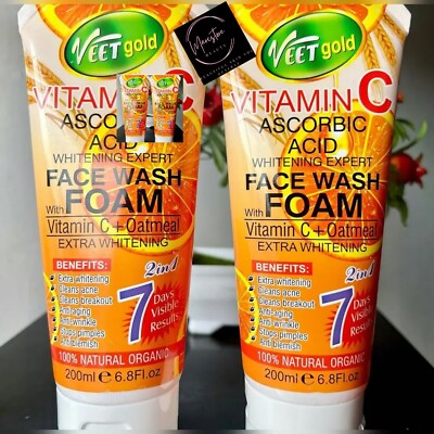    Veet Gold Vitamin C Face Foam Wash X1
