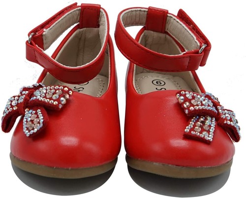 Toddler/Little Kid Girl's Ballet Flats Ankle Strap Party Dress Slip On Shoes - Picture 11 of 20
