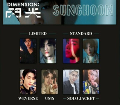 ENHYPEN SUNGHOON DIMENSION : SENKOU Official Photo card Solo