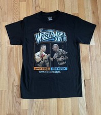 WWE 2012 WrestleMania John Cena The Rock Shirt Men s Size M - Brand New