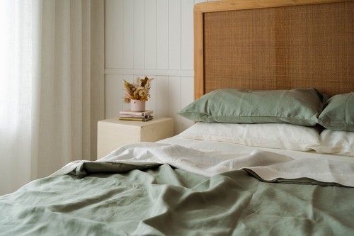 DUVET / QUILT COVER - 100% Pure European Flax Linen - BED BLISS - Picture 25 of 27
