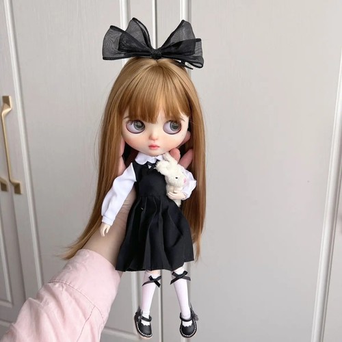 blythe dolls clothes OB22 OB24 Azone Dress Blythe Doll Fashion Black Set. - Picture 2 of 24