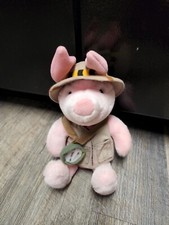 Walt Disney World Animal Kingdom Safari Piglet Mini Bean Bag Plush 11"