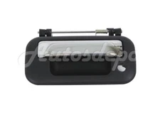 FOR 2004-2014 F150 2008-2016 SUPER DUTY TAILGATE HANDLE BLACK/CHROME W/LOCK HOLE