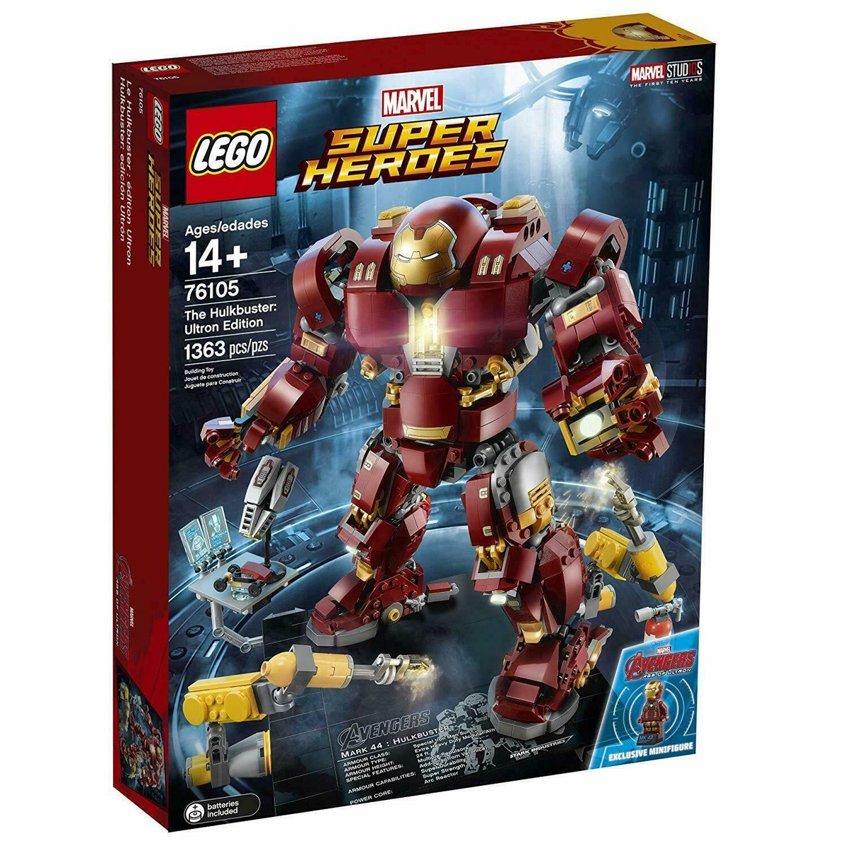 Lego 76031 Lego Era De Ultron Hulkbuster Sold At Auction: Hulk