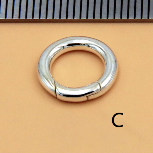 Sterling Silver Oval Round Necklace Lock Enhancer Shortener Connector Clasp - Picture 15 of 16