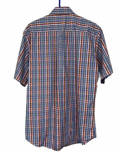 Peter Millar Button Down Kurzarm Hemd Herren Gr. L kariert 100% Baumwolle - Bild 6 von 8