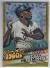 2020 Topps Decades' Best Chrome Series 2 Gold #DBC27 Willie McCovey /50 - NM-MT