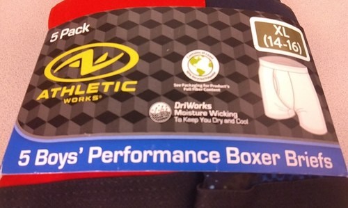 Athletic Works Boys 5 Pack Performance Boxer Briefs Size XL(14-16) - New. (62.1) - Picture 3 of 10