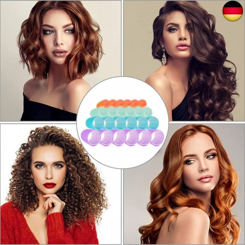 Dtnewsun Kunststoff 44 Stücke Lockenwickler Set,24 Stücke Selbsthaftend und 18 z - Bild 7 von 7