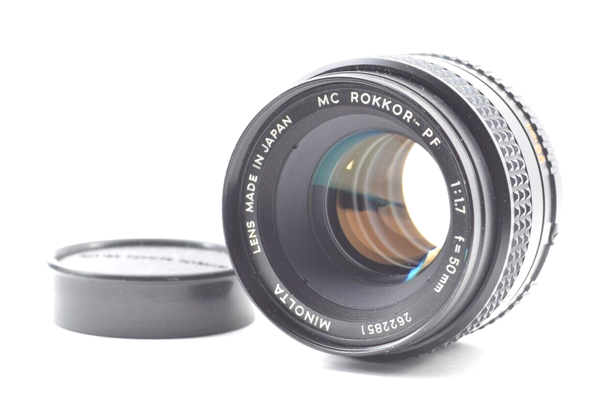 ミノルタ SRT Super + MC Rokkor-PF 1:1.7 50mm Top Mint】MINOLTA MC ROKKOR-PF 50mm f/1.7 Standard Prime Lens From