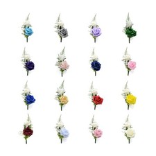 Artificial Wedding Flowers Double Foam Rose Buttonhole, Fast & Free Delivery