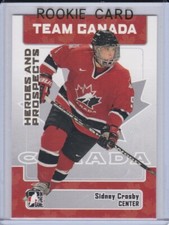 SIDNEY CROSBY ROOKIE CARD Team Canada 2005 HOCKEY RC Prospect PITTSBURGH PENGUIN