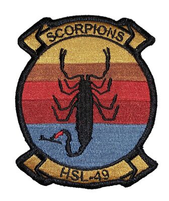 HSL-49 Scorpions Squadron Patch  Sew On