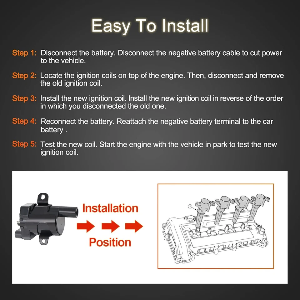 8X Ignition Coil+Wire Kit For Chevy Silverado GMC Sierra Yukon 4.8L 5.3L 6.0L Foto 4 de 4