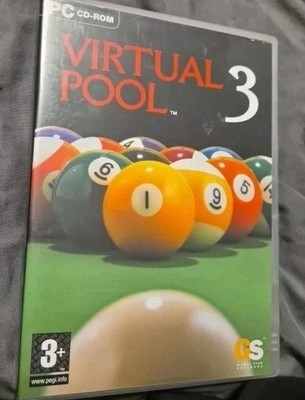 VIRTUAL POOL 3 PC CD-ROM SPIEL - ULTRA RARE RETRO GAMING POOL TRICKSHOT GAME