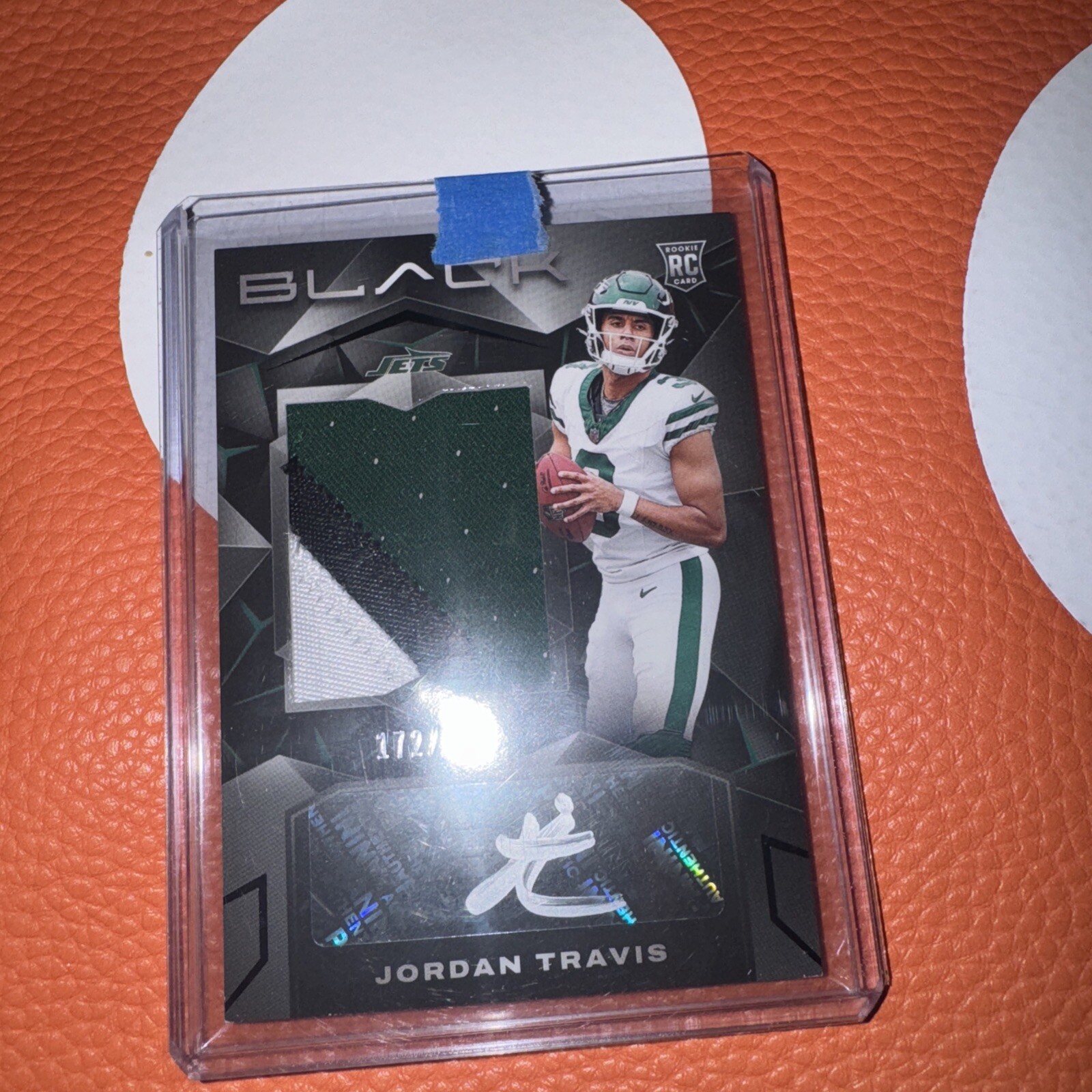 2024 Panini Black - Rookie Patch Autograph #223 Jordan Travis /249 (AU, MEM, RC)