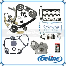 Fit 07-08 Chevrolet 2.2L L4 Head Gasket Set Timing Chain Kit Oil Pump Bolts Set
