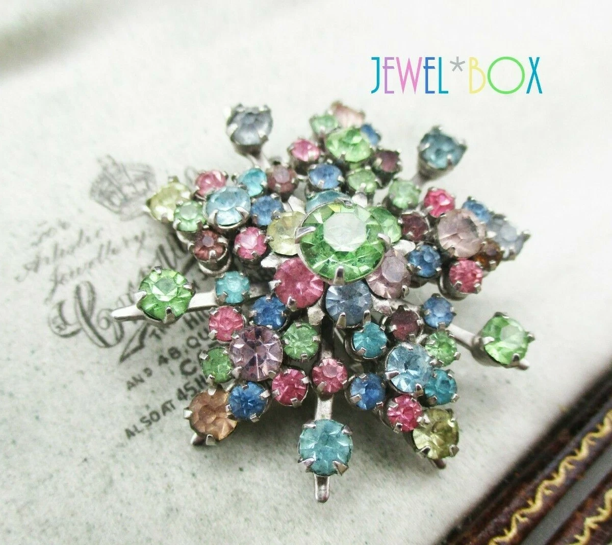 RAINBOW BOX Brooches for Women, Crystal with Rhinestone Jewelry Women's  Brooches & Pins