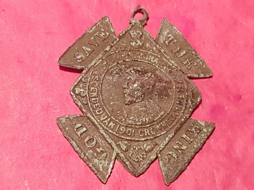 Very rare commemorative 1901/1902 God Save The King medallion, Please read L127i