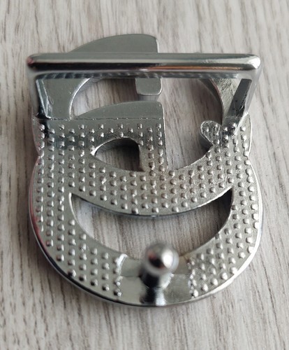 VTG GG Belt Buckle Gucci, small, metal, size 4.7 x 3.5 cm/ 1.9 x 1.4 in, China - 第 5/6 張圖片