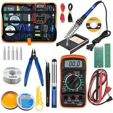 60W Electric Soldering Iron Welding Gun Tool Kit Solder Wire Desoldering Pump
