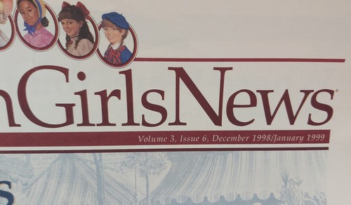 Vtg American Girls News Official Newspaper Vol 3 Issue 6 Dec98/Jan99 Dolls - Picture 2 of 6