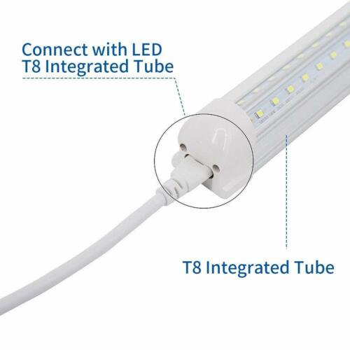 2FT 4FT US Power Cables For T5 T8 LED Tube Light Fixtures 3-Pin Plug Cord Wires - Picture 8 of 11