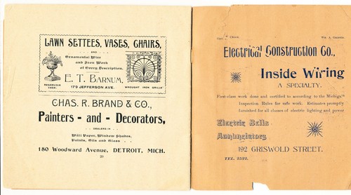 DE COLECCIÓN 1893 PROGRAMA 3 ACTOS JUGAR ESA CAJA DE CIGARRILLOS IGLESIA UNITARIA DETROIT - Imagen 7 de 8