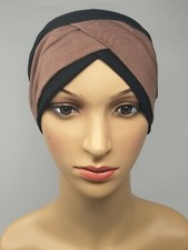 Bonnet Criss Cross Tube Viscose Hijab Cotton Cap Head Under scarf Bone Turban 