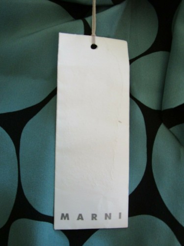 NWT MARNI Blue & Black Mod Silk Sheath Dress 2 US/38 IT $940 Simply Adorable! - Picture 10 of 11