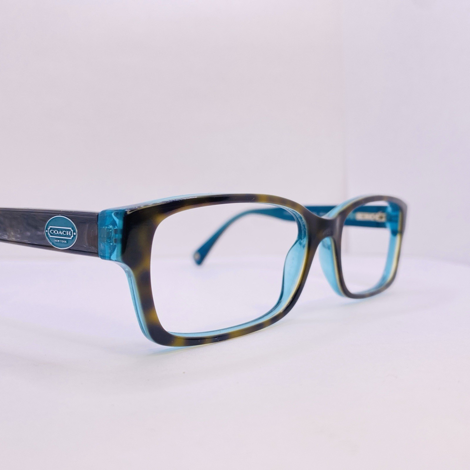 Coach Authentic Eyeglasses HC 6040 Brooklyn 5116 Dark Tortoise Teal 52 [] 16 135 thumbnail 2