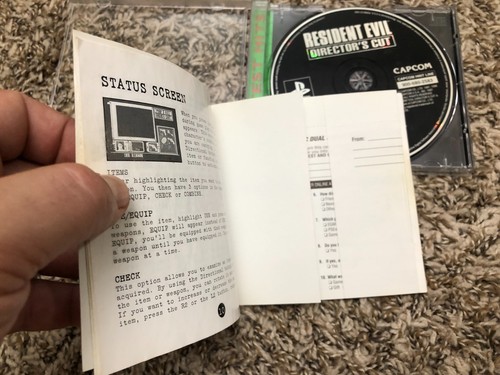 Resident Evil Director's Cut Greatest Hits (PlayStation 1, 1998) CIB Reg Tested - Picture 11 of 17