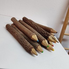 Rustic Tree Branch Twig Pencil Set of 12 Natu...