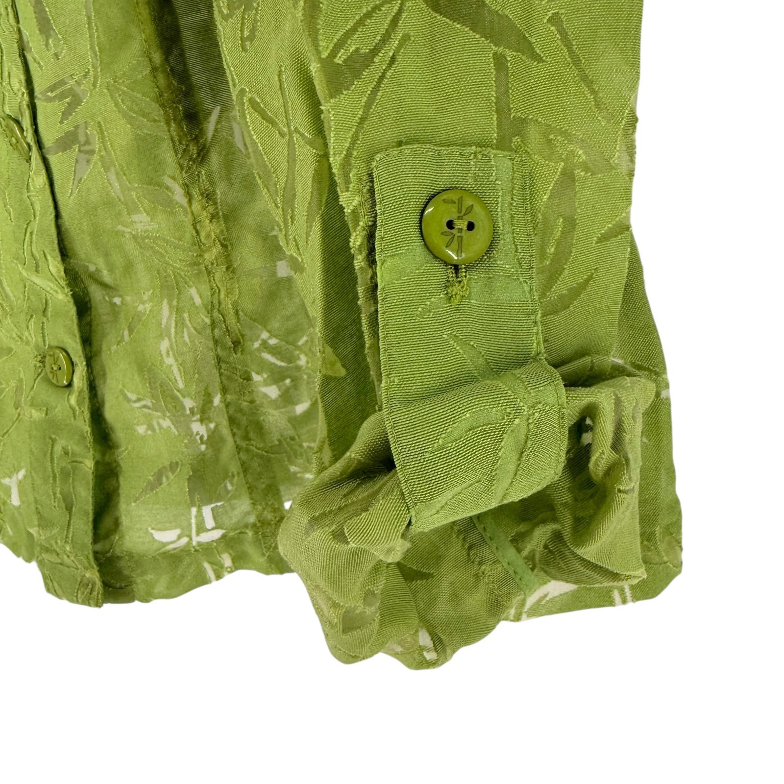 Ruby Road Lightweight Jacket Green Size 14 Sheer … - image 5