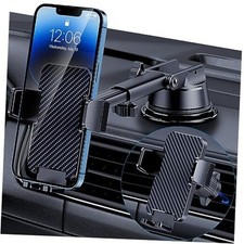 Phone Holder Car Military Grade Suction Ultra Strong Base Cell Carbon Fiber
