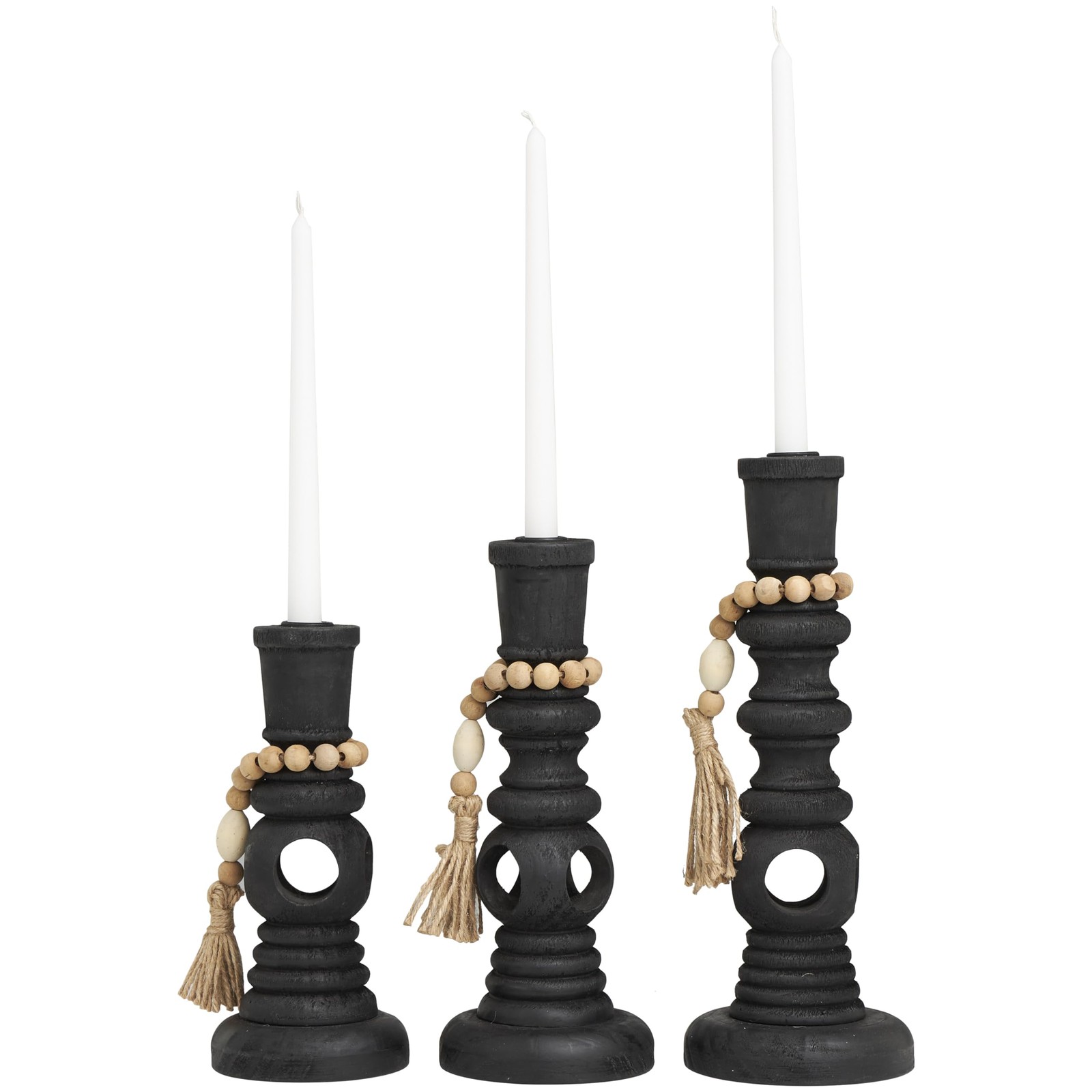 Textured Matte Candle Stand With