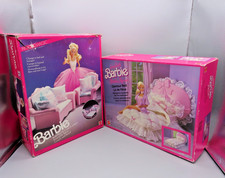 #SE4687# Vintage Barbie Glamour Bett 5620, Sofa Bed 4771 in OVP 80s *RAR*