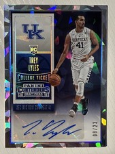 Trey Lyles 2015-16 Panini Contenders Draft Picks Cracked Ice Auto 08/23 Kentucky