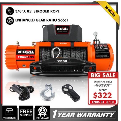 X-BULL Electric Winch 14500LBS 13000LBS 12000LBS 10000LB Winch 4WD Trailer Jeep - Picture 51 of 174